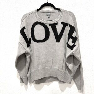 SOHO soft Gray LOVE Sweater M